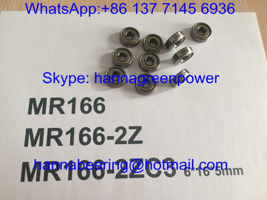 MR166ZZ / MR166-2ZC3 / MR166Z Βαθιά λακκούμενα σφαίρας με μεταλλικές ασπίδες, 6*16*5mm