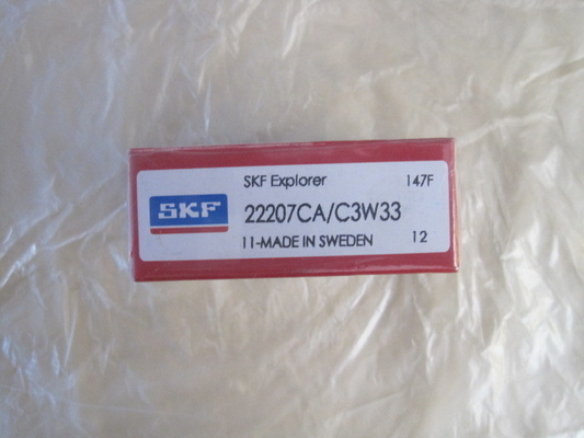 Σφαιρικό ρουλεμάν κυλίνδρων SKF 22207CA/W33 με το κλουβί χάλυβα/ορείχαλκου για την παραγωγή μηχανημάτων