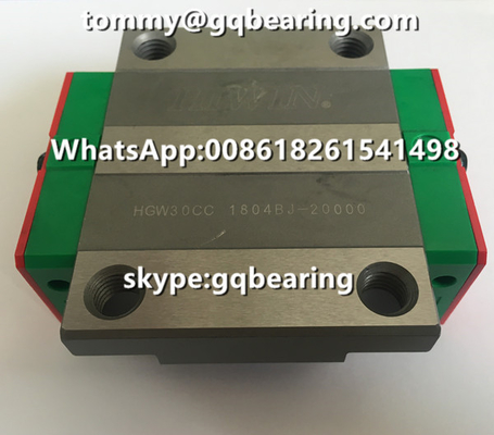 Γραμμικό ρουλεμάν φωτογραφικών διαφανειών Hiwin HGW30CC HGW30CCZAC τύπων βαριών φορτίων υψηλής ακρίβειας