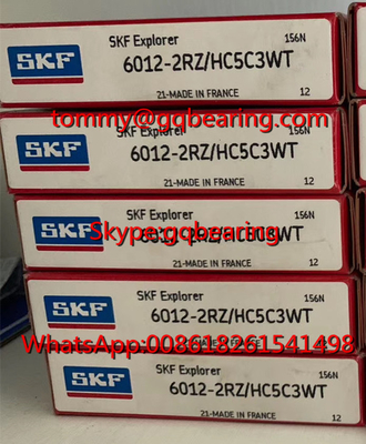 H5 κεραμικός σφαιρών SKF 6012-2RZ/HC5C3WT ενιαίος ένσφαιρος τριβέας αυλακιού υπόλοιπου κόσμου βαθύς 60 X 95 X 18 χιλ.