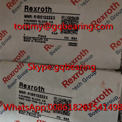 Γραμμικό ρουλεμάν Bosch R18513222X φραγμών δρομέων ραγών κυλίνδρων Rexroth R18513222X