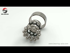 Αυτορυθμιζόμενο ρουλεμάν διπλής σειράς με διάκενο λαδιού και χαλύβδινο κλωβό