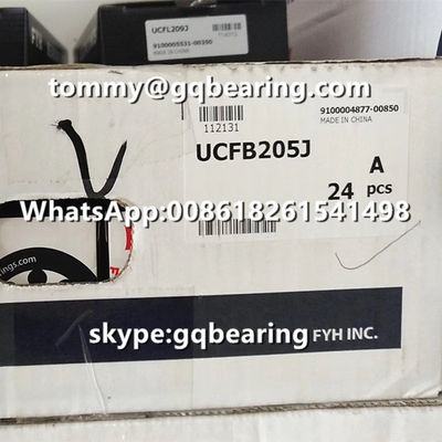 Αγορά Υλικό χυτοσίδηρου FYH UCFB205J 3-βρόχος Φλαγγωτό μαξιλαράκι με μπλοκ σφαίρας UCFB205 διαδικτυακή κατασκευή