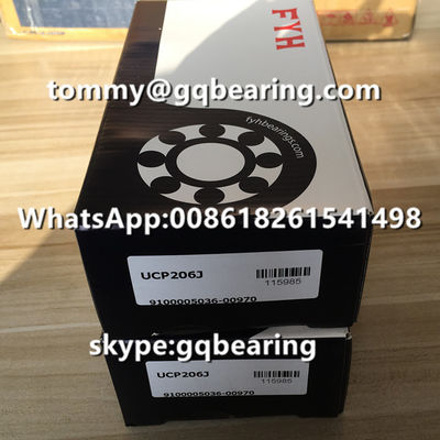 Αγορά Ιαπωνική προέλευση Χυτοσίδηρο υλικό FYH UCP206J Δύο βρόγχους μαξιλάρι μπλοκ μπάλα ρουλεμάν διαδικτυακή κατασκευή