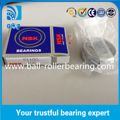 OD 30mm Teel Cage Ball Thrust Bearings 51103 βαρύ φορτίο Πιστοποίηση ISO9001