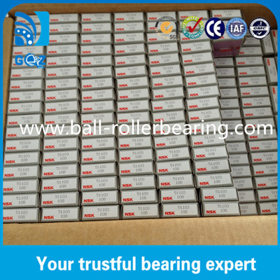 OD 30mm Teel Cage Ball Thrust Bearings 51103 βαρύ φορτίο Πιστοποίηση ISO9001