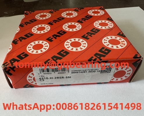 Χάλυβα φύλλο μεταλλικό κλουβί FAG 6310-H-2RSR-SN-C3 Βαθιά γροθιά μπάλα ρουλό 50x110x27mm