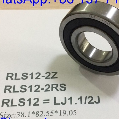 RLS12-2RS / LJ1.1/2-2RSJ Μέγεθος ιντσών Συρμούς αυτοκινήτων Βαθιά σχισμή σφαίρα Συρμός 38.1*82.55*19.05mm