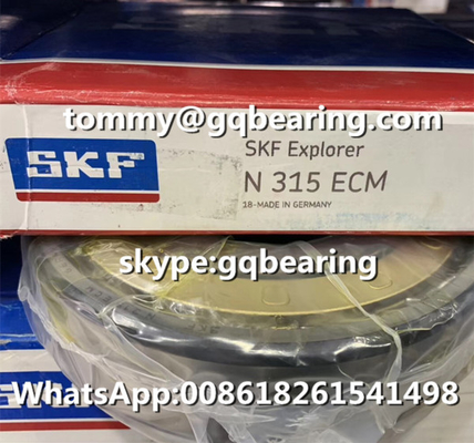 Gcr15 Χάλυβας υλικό SKF N315ECM Μονοσειρά κυλινδρικών ρυμουλκούμενων