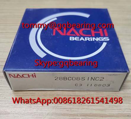 NACHI 28BC08S1NC2 Μοναδική σειρά βαθύς γραμμής σφαίρας ρυμουλκούμενου κιβωτίου ταχυτήτων ρυμουλκούμενου εσωτερικού διαμέτρου 28 mm