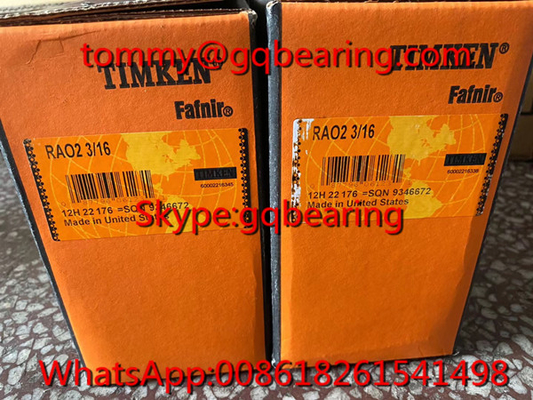 Χυτοσίδηρος υλικό TIMKEN RAO2 3/16 μεσαίας ισχύος ένσφαιρος τριβέας φραγμών μαξιλαριών δύο-μπουλονιών